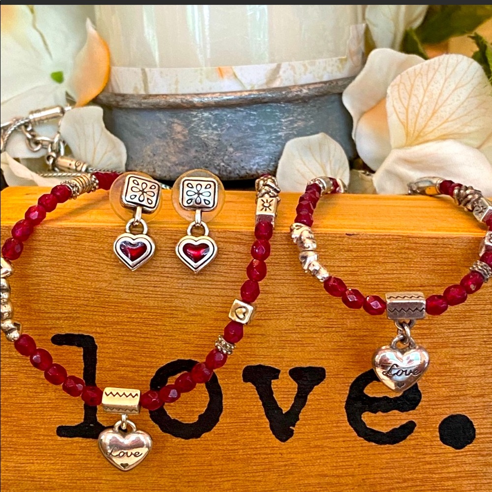 ♥️See new listing with correct earrings Brighton♥️ “LE ROUGE” Rare Jewelry set♥️ - Picture 1 of 10